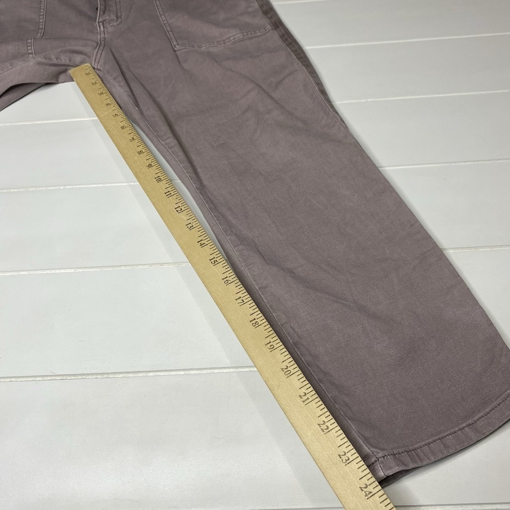 PISTOLA Straight Leg Pant Women Size 31 Pale Purple Cropped Utility High Rise - Picture 9 of 15
